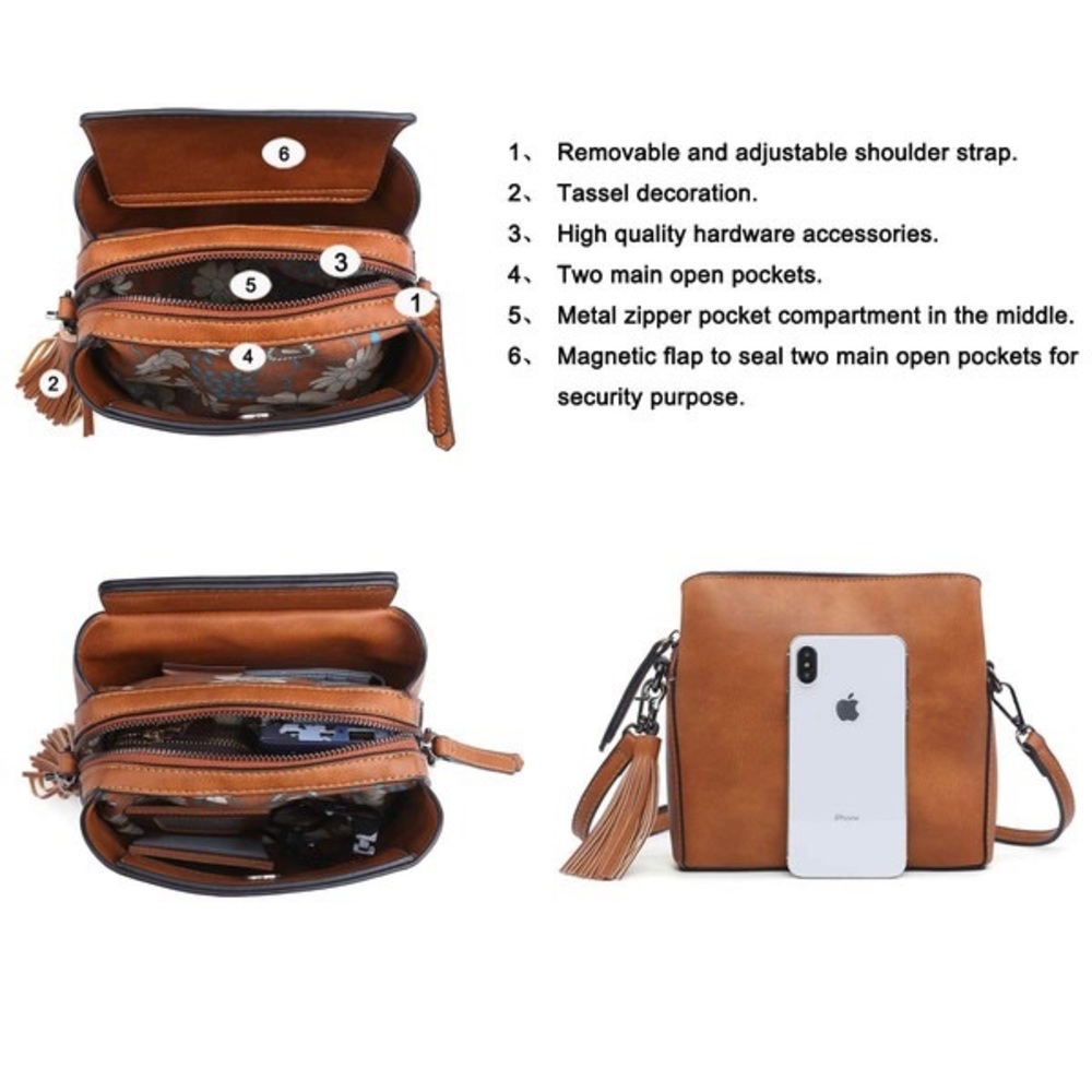 Mini Crossbody Square Box Purse - Picture 3 of 6